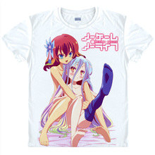 No Game No Life T-shirts kawaii Japanese Anime t-shirt Manga Shirt Cute Cartoon Sora Shiro Cosplay shirts 40997062138 tee 430