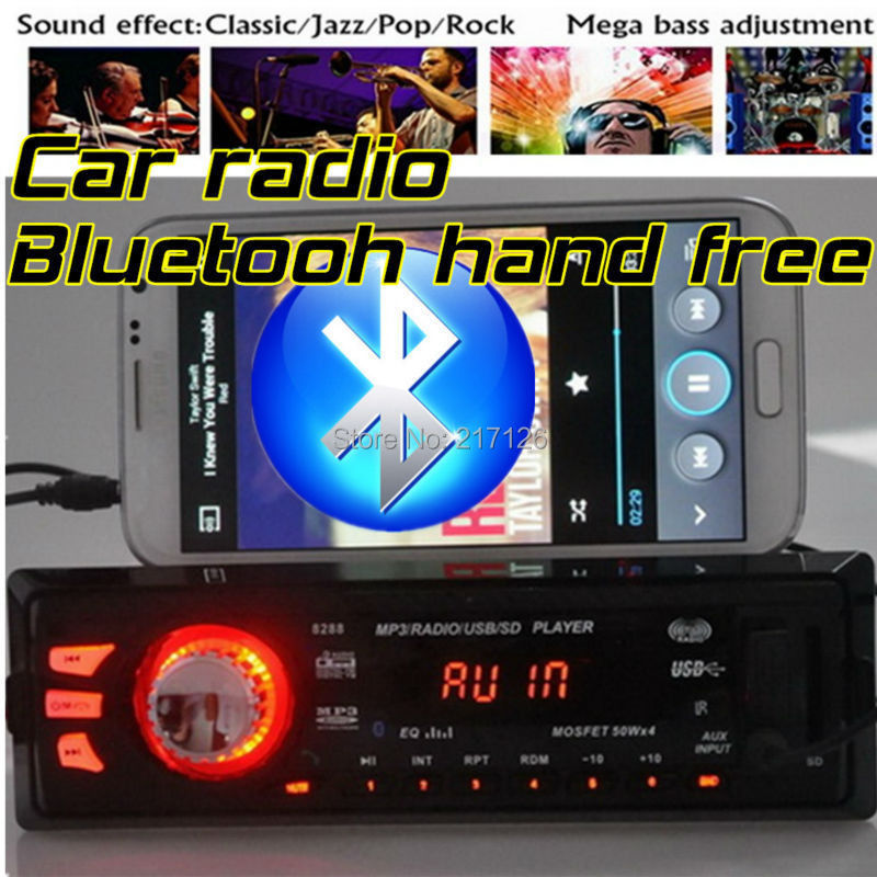 2015 new 12V Bluetooth Car radio MP3 Player Stereo FM Radio 5V Charger USB/SD/AUX in audio Car radios In-Dash 1 DIN bluetooth
