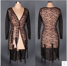 Latin dance costume sexy lace long sleeves coat tiger latin dance vest for women latin dance exercise top