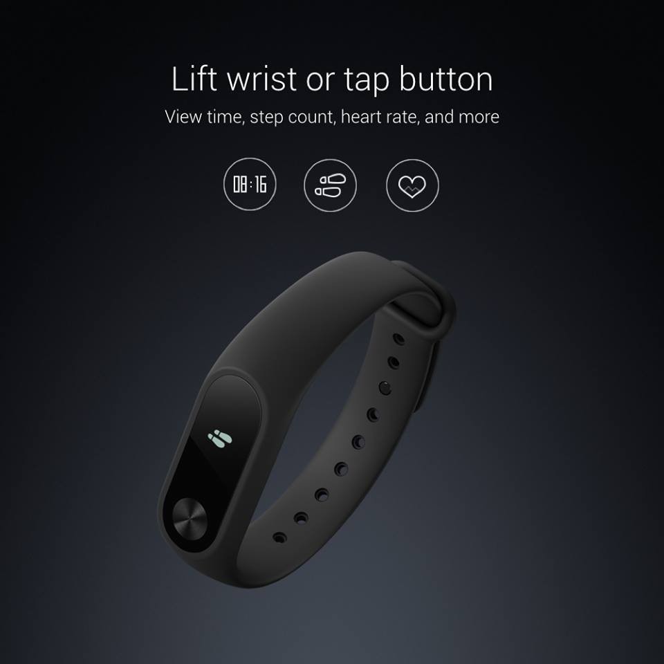 Xiaomi Mi Band 2 Miband Wistband Bracelet with Smart Heart Rate Fitness Touchpad OLED Screen (2)