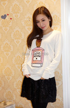 2015 Wildfox Love Potion Sequined sweater perfume bottle sweater knit shirt Free shipping New Hot Sale