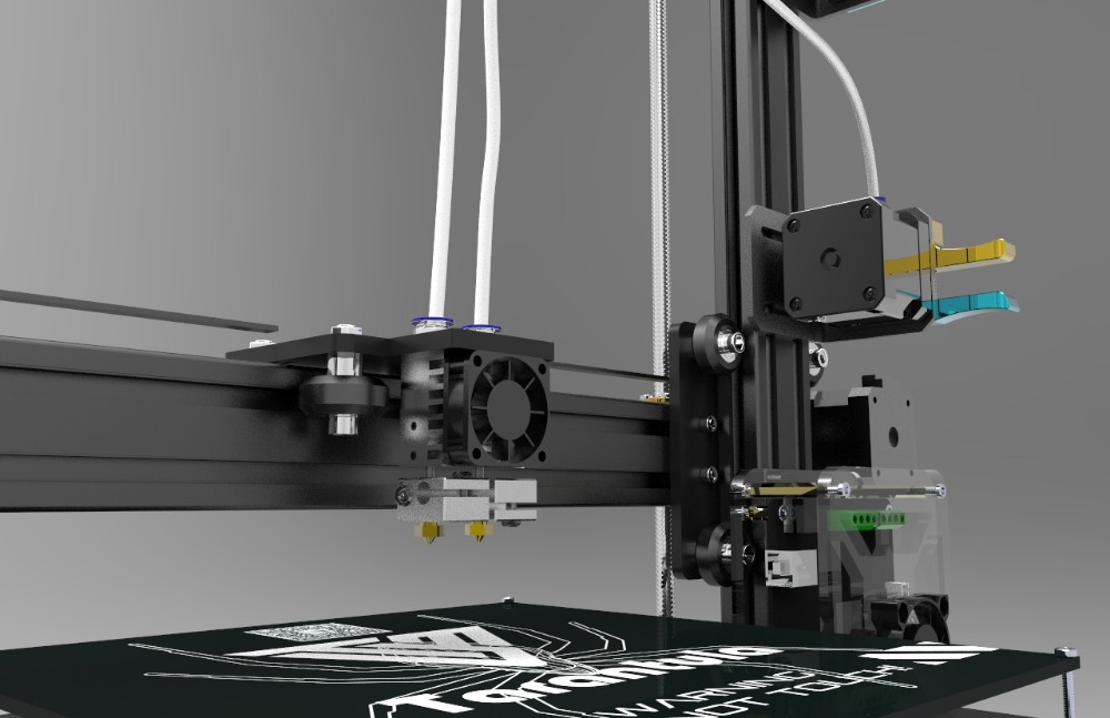 Dual Extruder Tarantula I3 Aluminium Extrusion 3D Printer kit printer 3d 2 Rolls Filament 8GB SD