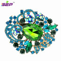 Women Brooches Teardrop Broach Pins Rhinestone Crystal Jewelry Bridal Wedding Flower Bouquet 6173