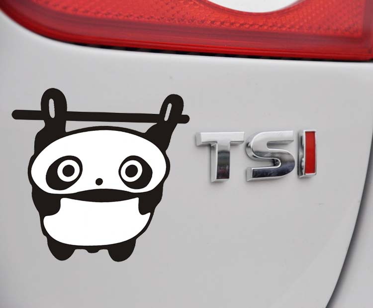 Modified Personality Plastic Glue Stick Cool The Panda Car Decoration ...
