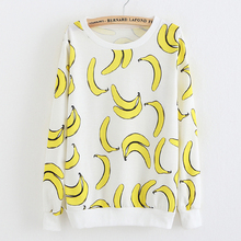 Miss Apple 27 Printed harajuku sweatshirt hoodies 2015 autumn women hoodies sport tracksuits sport pullovers sweatshirt
