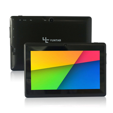 Yuntab 7 inch Q88 Allwinner A33 Quad Core 512MB/ 8GB Android 4.4.2 Kids Tablet PC HD Screen Dual camera Hot