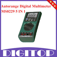 Ms8229 5 en 1 AUTORANGE multímetro DIGITAL con alarma envío gratis