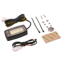 Digital LCD RL HM035T tachometer hour meter thermometer temperature for gas UTV ATV outboard buggy tractor