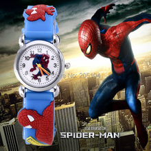 Fashion Brand child student wristwatch Spiderman Cartoon Watches Quartz Silicone Watches women dresswatch relogio Christmas gift
