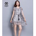2017 Floral Embroidery Mesh Dress Long Summer Beach Sexy Women Party Ukraine Fashion Black Vintage Sexy