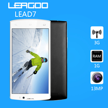 Hot Original 5″ Leagoo Lead 7 Lead7 MTK6582 Quad Core 1.3GHz Android 4.4 Mobile Phone Dual SIM Dual Camera 4500mAh GPS OTG WCDMA