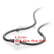 925 Sterling Silver Oxidised Silver Snake Chain Starter Necklaces Fits All European Jewlery Charm / Beads / Pendants