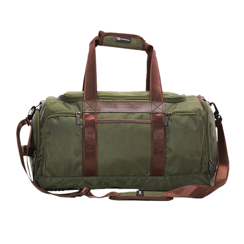 Suissewin Vintage military men sport bag 1680D Nylon travel bags Luggage bags Duffel bags hiking travel tote large weekend Bag