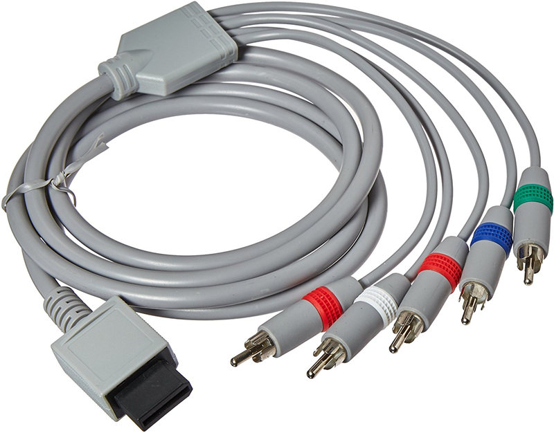 1.8m HDTV Audio Video AV 5RCA Cable For Nintendo Wii Wii U Component