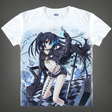 Black Rock Shooter T-shirts kawaii Japanese Anime t-shirt Manga Shirt Cute Cartoon Mato Kuroi Cosplay shirts 37166799598 tee 341
