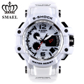 SMAEL Brand White Men Sport Watch LED Digital 30M Waterproof Casual Watch S Shock Male Clock