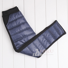New Hot Autumn Winter cold windproof children warm plus velvet pants girls cotton down trousers fashion