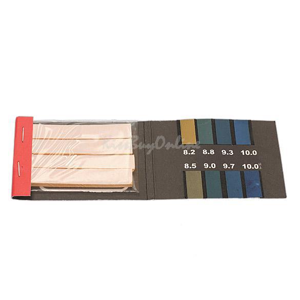 80 Alkaline Paper Test Strips PH Range 8 2 10 Indicator Test Papers Kit MGO3