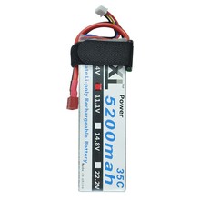 XXL Power Lipo 3S Battery 11.1v 5200mah 35C Accu Battery LiPoli Lipo 3S1P Continuous Discharge 156 Ampere Toys & Hobbies