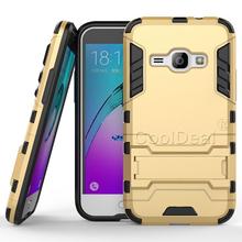 Armor Case Hybrid Kickstand Cover For Samsung Galaxy J1 2016 J120F J120 Combo Hard PC + Soft TPU Silicone Back Phone Case