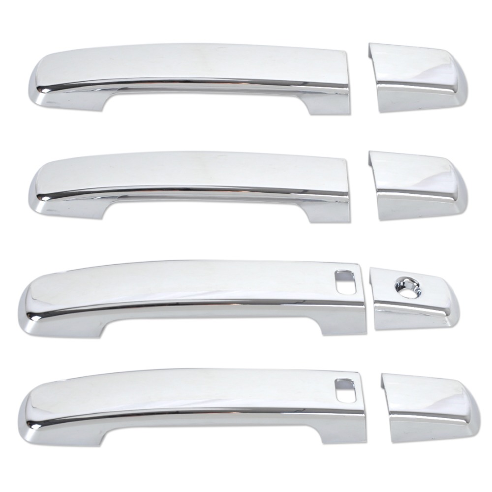 New Chrome Door Handle Cover + Smart keyhole for Nissan Qashqai 2007