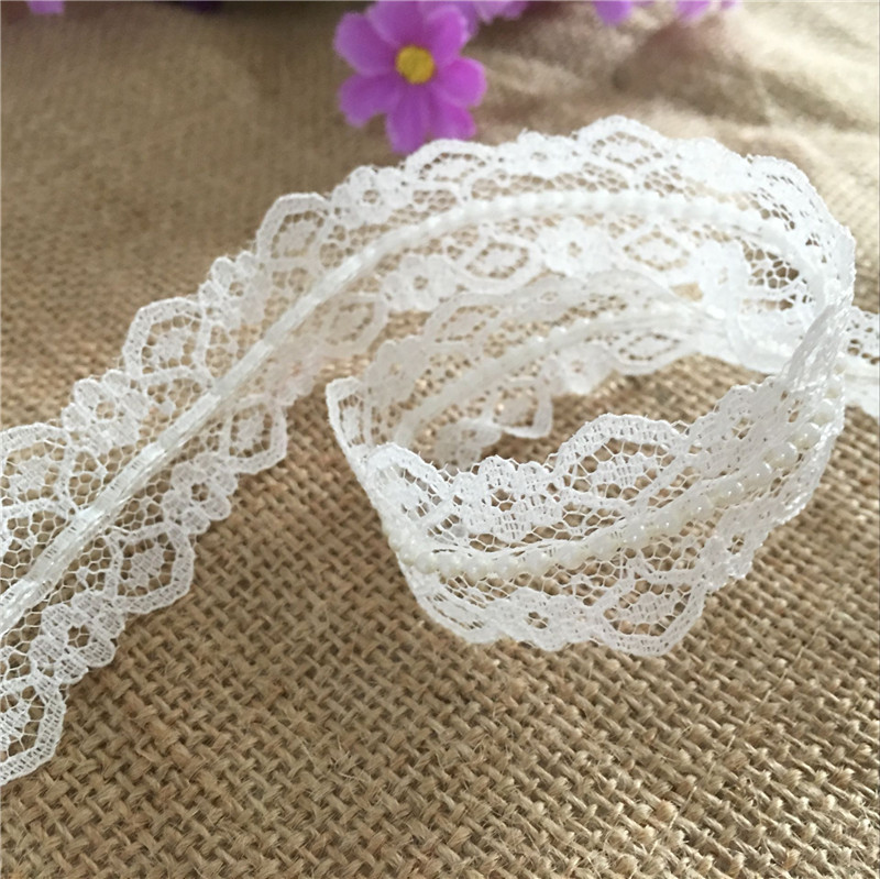 Vintage Style 10m 4.5cm Ivory Lace Bridal Wedding Dress Trim Ribbon CRAFT