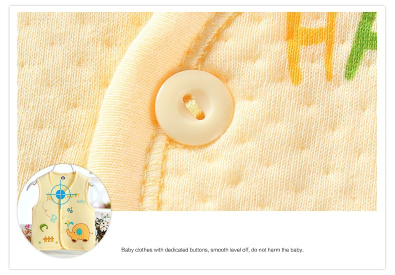 0-10 Months Cotton baby boy girl vests spring autumn newborn babies boys girl vest outfits clothing wear infant warm Waistcoat 10