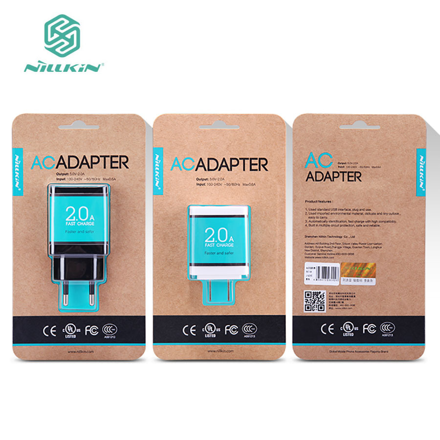 Nillkin Charger 5V 2A EU Passed FCC|CE USB Plug Power Wall Charger Safe And Fast charge For Samsung Mobile Phone USB Charger