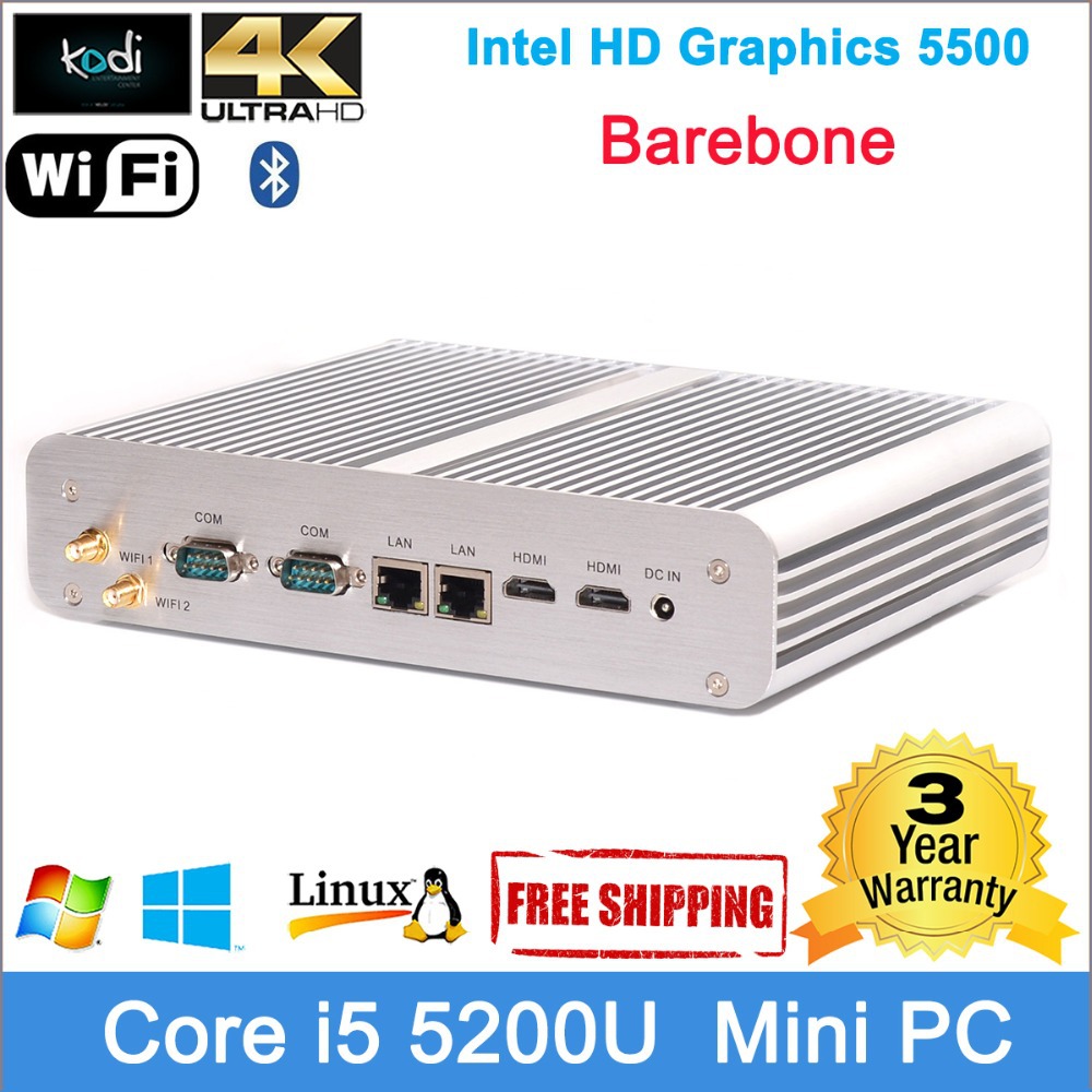 Core i5 5200u barebone intel 4  hd   wintel   4  hd kodi  openelec  usb 3.0 300  wifi