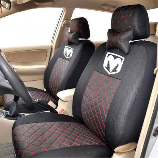 4color silk breathable Embroidery logo customize Car Seat