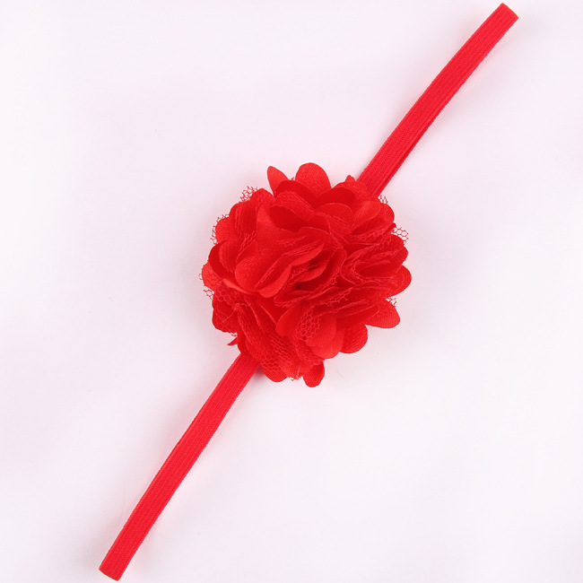 Chiffon Flower hairband Hair Accessories Baby Girls Lace Headband Baby Infant girl Hair Weave band childern hair clips (7)