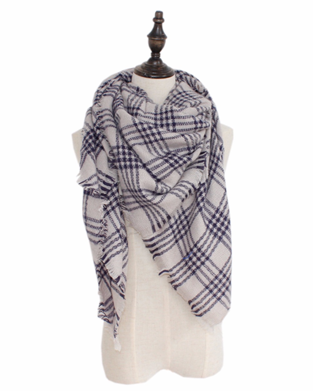 2016 Newest Multifunctional Thick Cozy Beautiful Blanket Scarf Accessories Of Woman Delicate Large font b Tartan