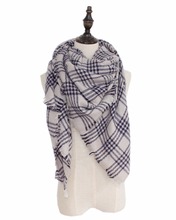 2016 Newest Multifunctional Thick Cozy Beautiful Blanket Scarf Accessories Of Woman Delicate Large Tartan Shawl Hot Fashion