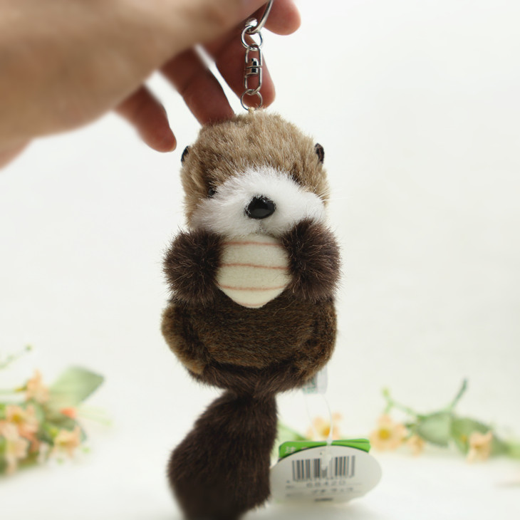 plush otter keychain