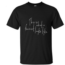 This Is What a Feminist Looks Like T Shirt Women Cotton O Neck Short Sleeve Euro