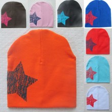 Hot Baby Kid Toddler Cute Stars Printed Hat Soft Warm Cotton Girl Boy Beanie Cap Free