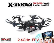 MJX X800 2.4G RC Drone Hexacopter 6 Axis Gyro UAV 3D Roll Auto Return Headless Helicopter with HD C4005 0.3MP Camera