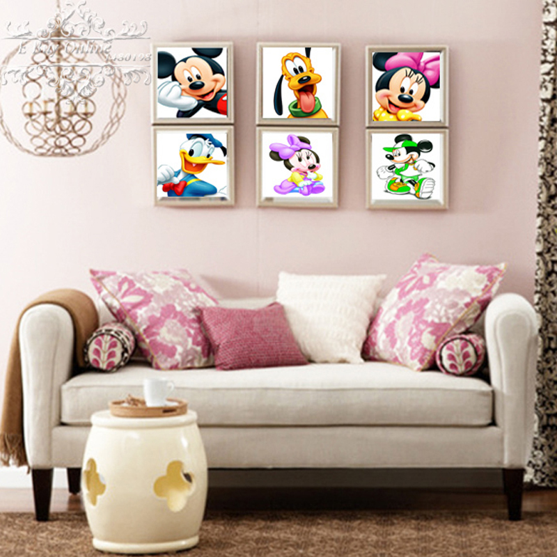 FOR Mickey Mouse Diamond Embroidery 3D for Crafts Diamond Mosaic Cartoon for Home Decor Picture of