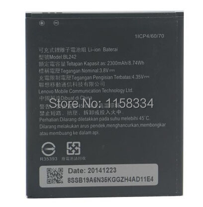 Lenovo K3 Battery Replacement BL242 K30 T Battery Replacement 2300Mah Battery For Lenovo K3 Mobile Phones