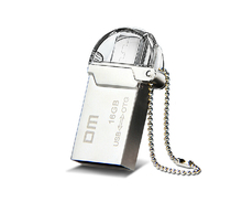 DM PD008 OTG USB 100 16GB USB Flash Drives OTG Smartphone Pen Drive Micro USB Metal