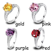 Rare Jewelry multicolor topaz Garnet Citrine Amethyst 925 Silver Fashion Ring Size 6 7 8 9 10 11 12 For Free Shipping Wholesale