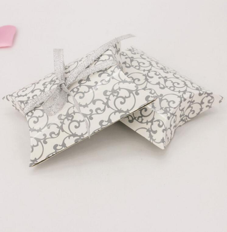 Wedding Gift Box New Style Kraft Pillow Shape Wedding Favor Gift Box ...