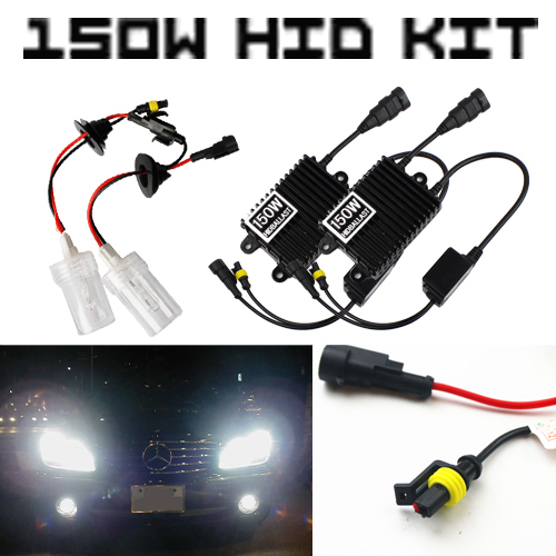 150W AC High Power 9006 Xenon Light HID Replacement Headlight Fog Driving Daytime Light KIT Conversion 4300k 6000k 8000k White