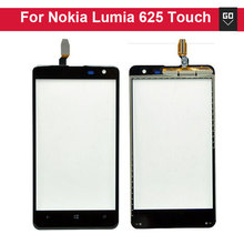 Black Outer Glass Panel Touch Screen Digitizer Replacement Part For Nokia Lumia 625 10pcs/lot