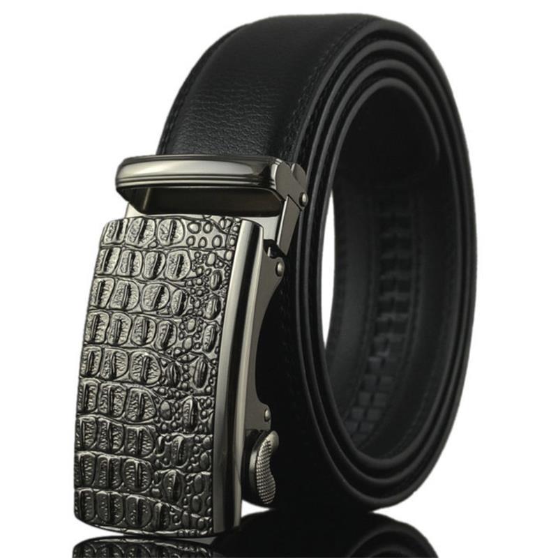 Belt 2016 Hot Fashion Cowhide Leather men Belt Designer Luxury Famous High quality Automatic buckle men