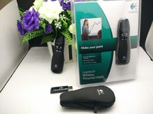 Wholesale / Retail Logitech R400 presentation presenter pen USB 2.4G Wireless RF Remote control IR PPT Presenter Laser Pointer