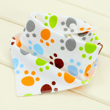 High quality double layers cotton baby bibs Burp Cloths Lovely Cartoon Character Animal Print baby bandana