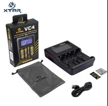 2016 New Arrive 100% Original XTAR VC4 Micro USB Digital battery charger 18650 26650 10440 lithium battery the authentic charger