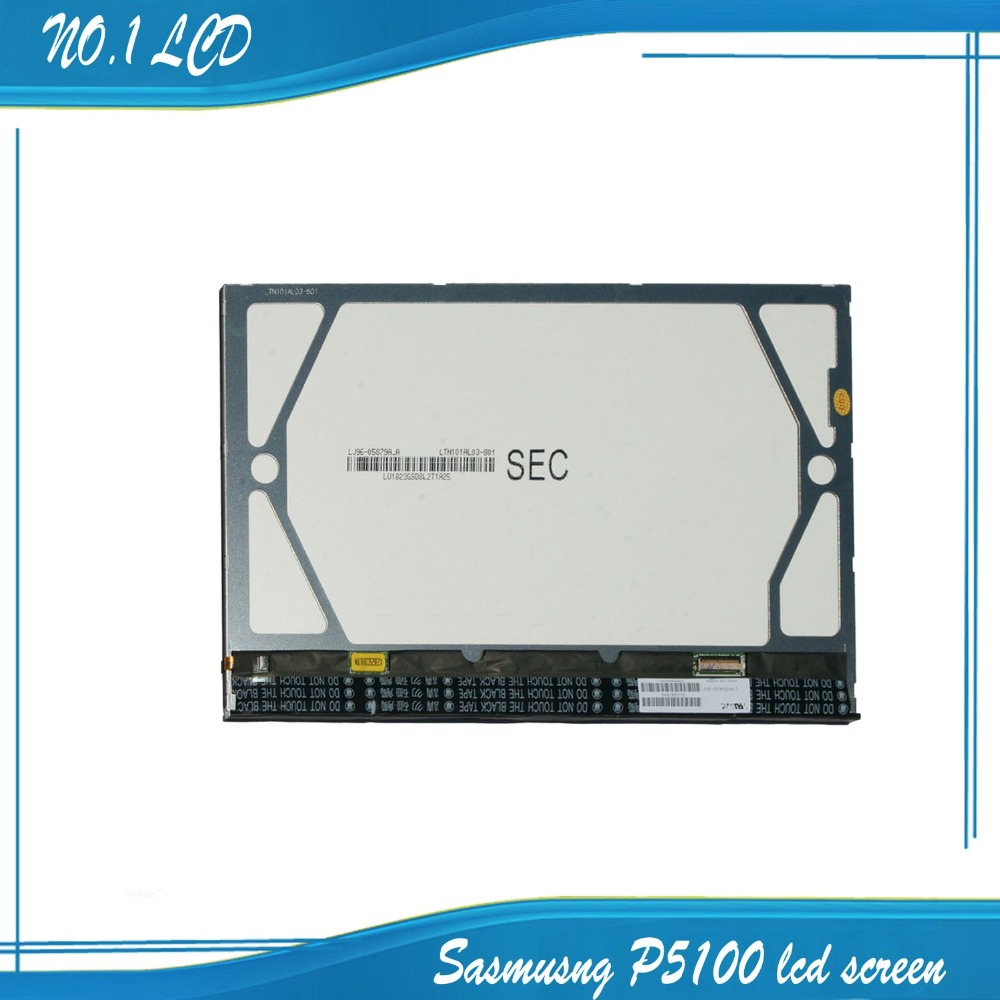 Original Tested For Samsung Galaxy Tab 2 P5100 P5110 LCD Display Screen LTN101AL03 LTN101AL06 Free Shipping