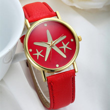 2015 New Arrival personality Star Geneva Fashion Casual Watch Elegant Dress Wristwatch Colorful Quartz Women Watch